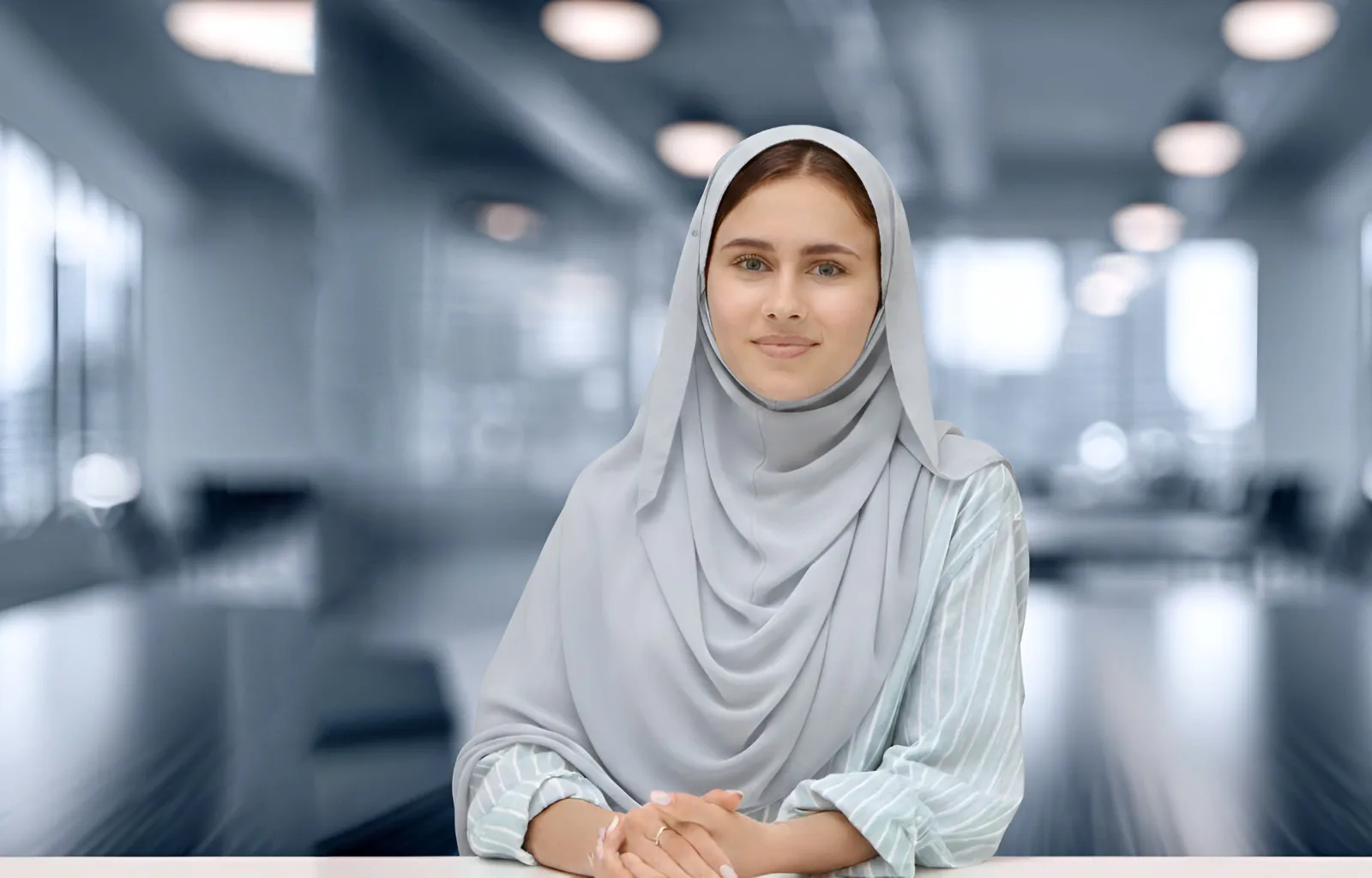 Professional candidate in interview